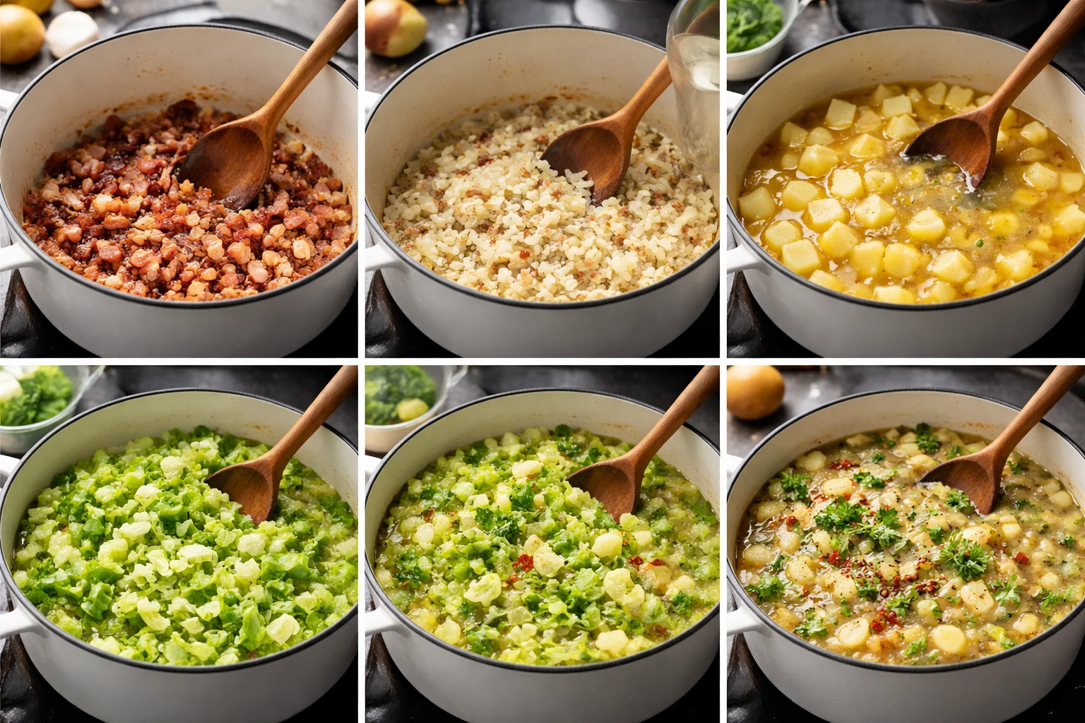 irish bacon cabbage and potato soup