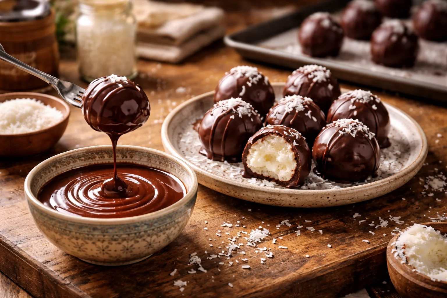 no bake coconut cream balls