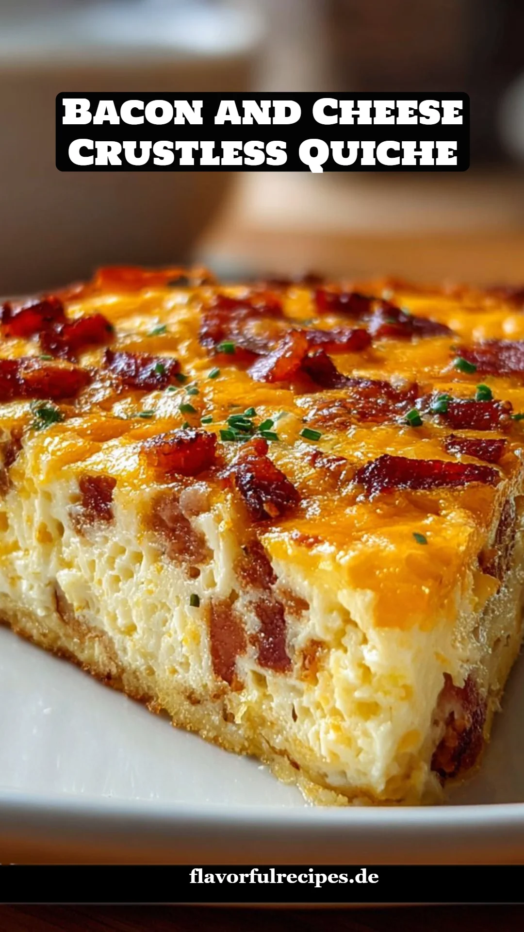 Bacon and Cheese Crustless Quiche