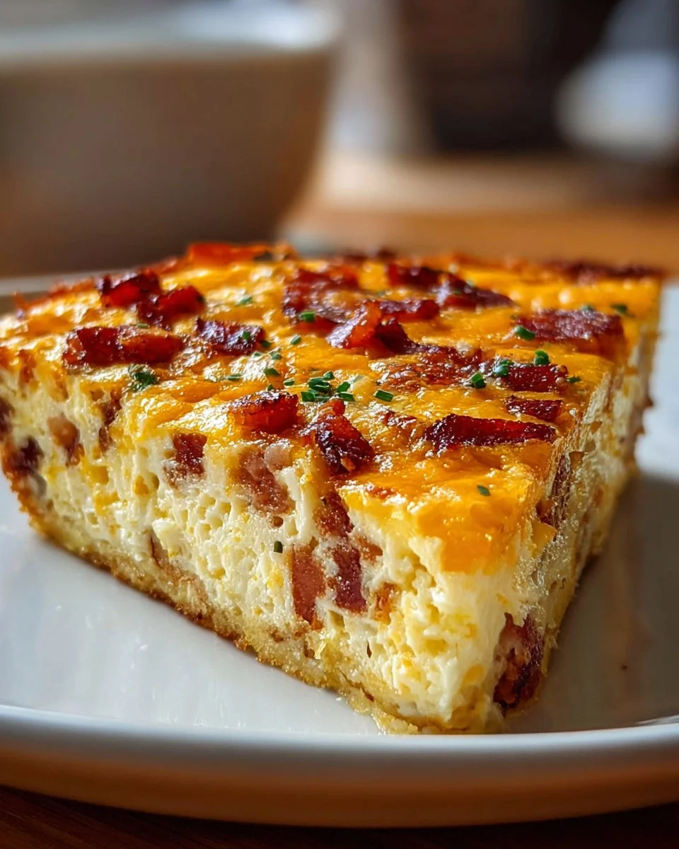 Bacon and Cheese Crustless Quiche