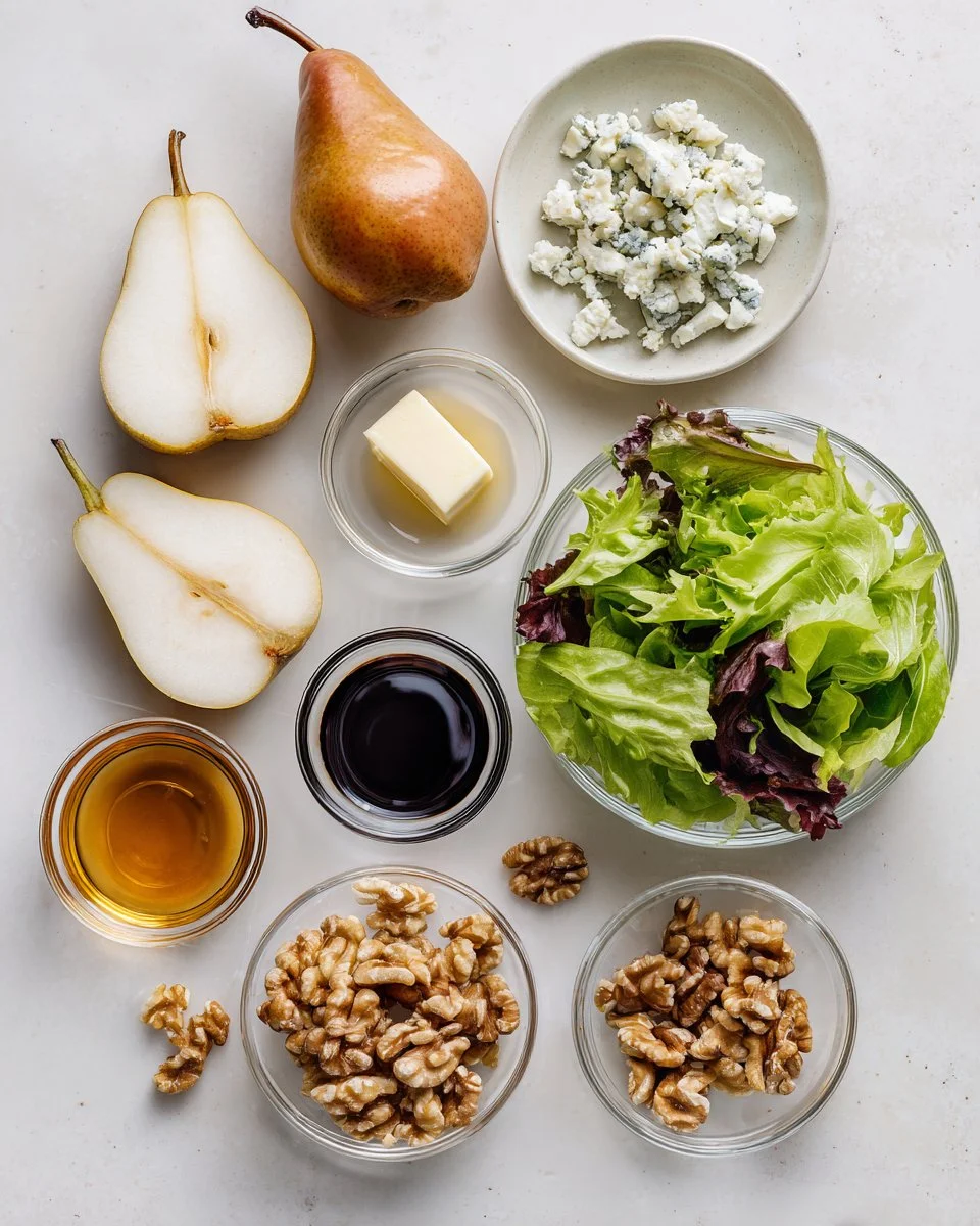 Caramelized Pear and Blue Cheese Salad: A Sweet and Savory Delight