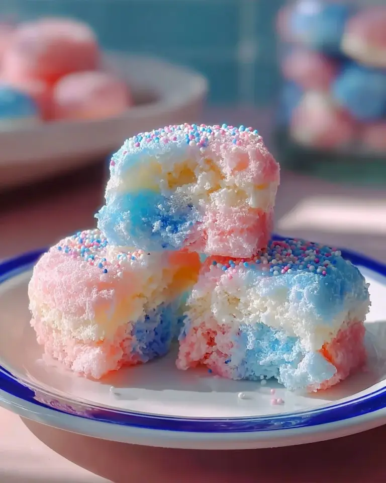 Cotton Candy Cloud Bites - fluffy, sweet snack resembling whimsical cotton candy