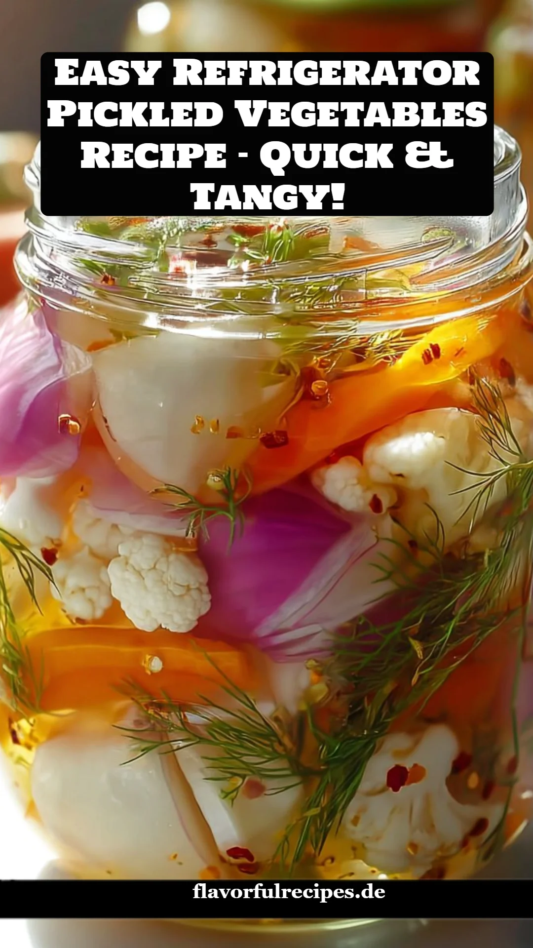 Easy Refrigerator Pickled Vegetables Recipe - Quick & Tangy!