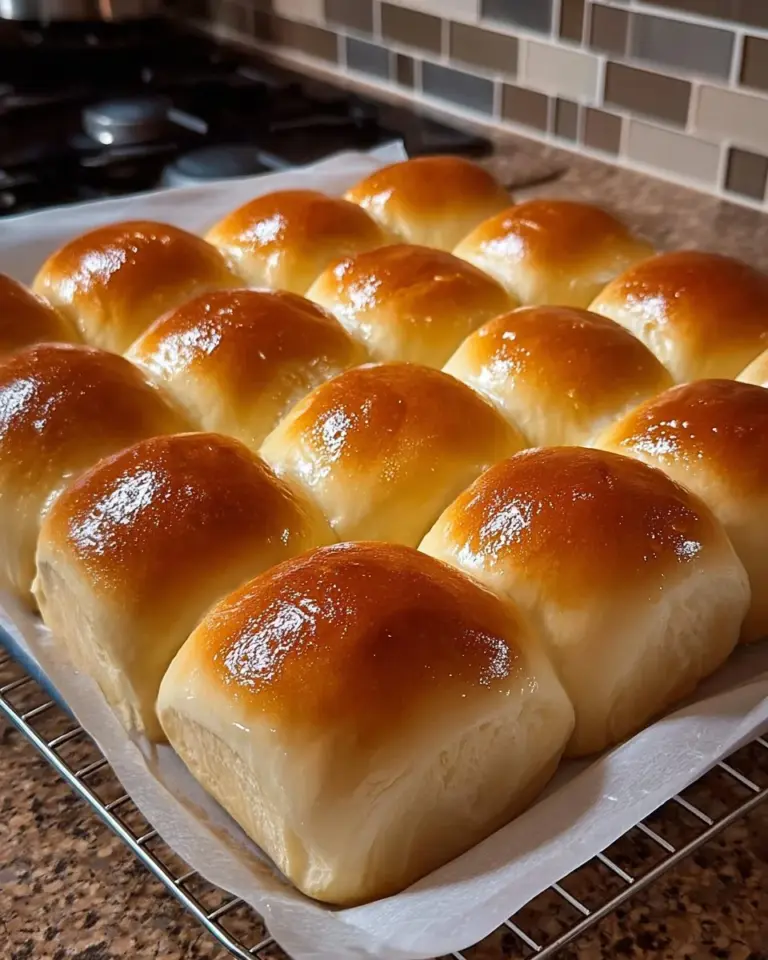 Freshly baked soft milk brioche rolls ready to be served.